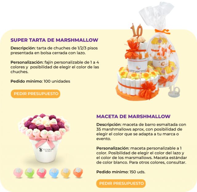 Para celebrar a todo sabor - Super tarta y maceta de Marshmallow
