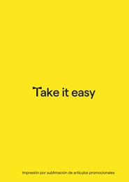 Catálogo Take It Easy - Artículos promocionales sublimados en EU